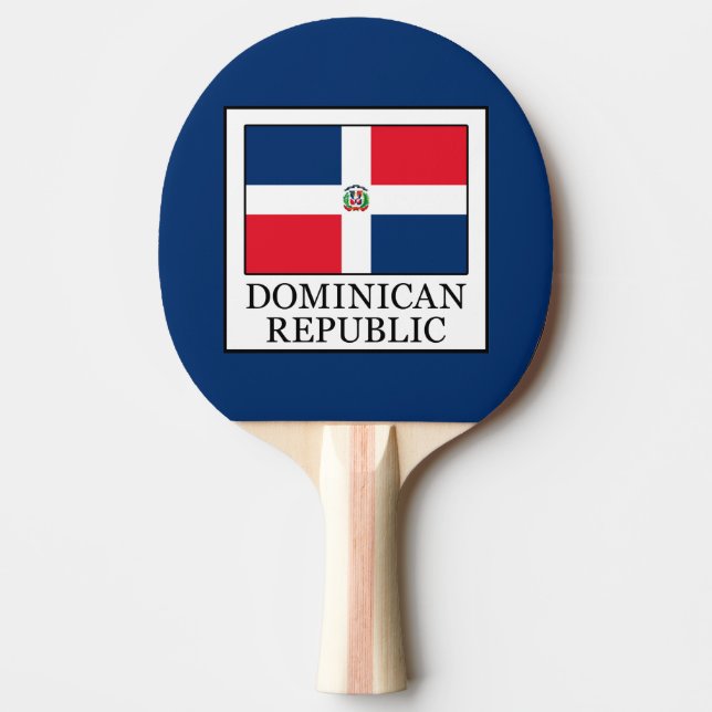 Dominican Republic Ping Pong Paddle (Front)