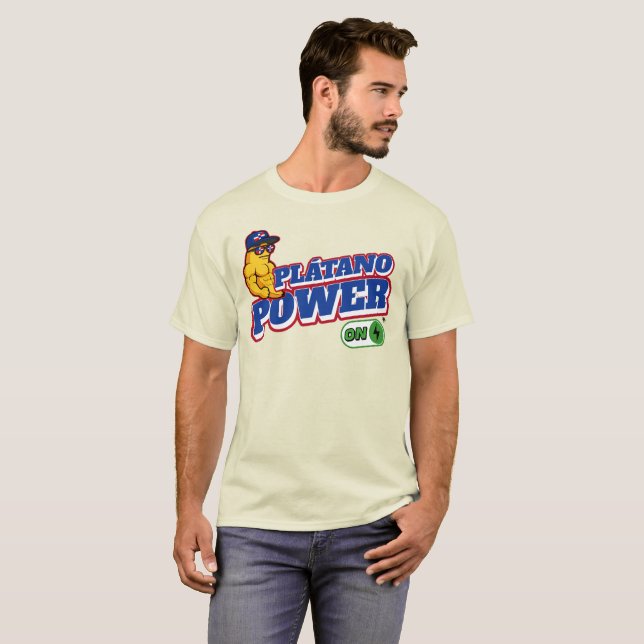 Dominican Republic Platano Power LIBRE Label Tee (Front Full)