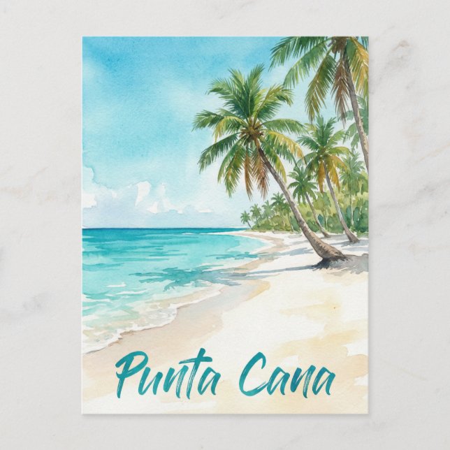 Dominican Republic Punta Cana Beach Postcard (Front)