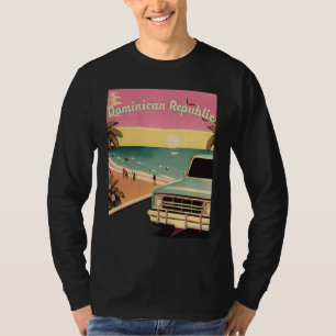 Dominican Republic Retro Beach Vacation Graphics S T-Shirt