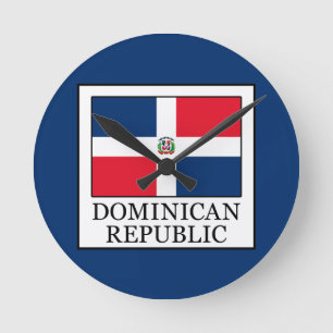 Dominican Republic Round Clock