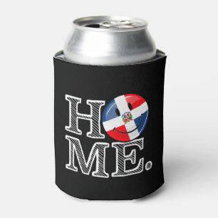 Dominican Republic Smiling Flag Housewarming Can Cooler