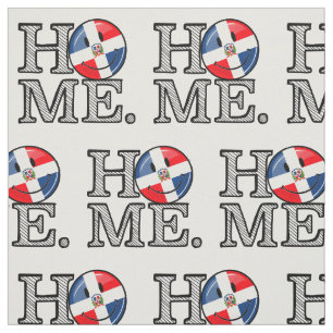 Dominican Republic Smiling Flag Housewarming Fabric