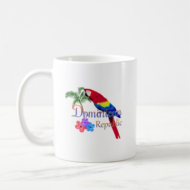 Dominican Republic Tropical Coffee Mug (Left)
