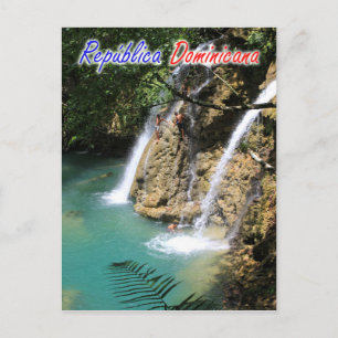 Dominican Republic Waterfall Postcard