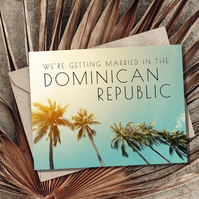 Dominican Republic Wedding Save the Date  Announcement (Creator Uploaded)