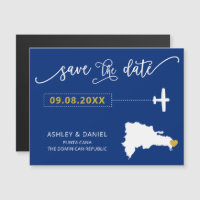Dominican Republic Wedding Save the Date Card, Map
