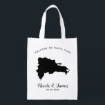 Dominican Republic Wedding Welcome Bag for Guests<br><div class="desc">Fill this reusable tote bag with your favourite treats for guests to your wedding!</div>
