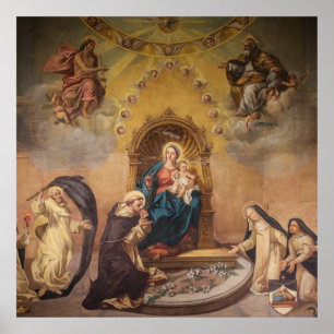 Dominican Saints in Heaven Poster