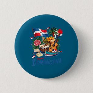 Dominicana costume idea for kids dominican republi 6 cm round badge