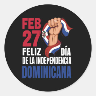 Dominicana - Dominican Independence Day  Classic Round Sticker