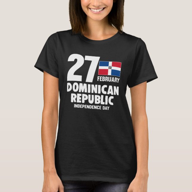 Dominicana Pride Independence Day Dominican Republ T-Shirt (Front)