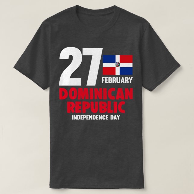 Dominicana Pride Independence Day Dominican Republ T-Shirt (Design Front)