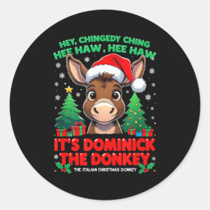 Dominick Cheer Mi Burrito Sabanero Mexican Christm Classic Round Sticker