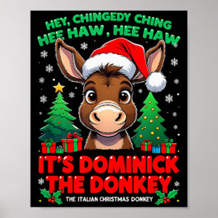 Dominick Donkey Cheer Mi Burrito Sabanero Mexican Poster