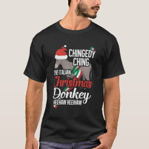 Dominick The Christmas Donkey Italian Christmas Do T-Shirt
