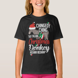 Dominick The Christmas Donkey Italian Christmas Do T-Shirt