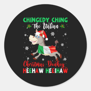Dominick The Christmas Italian Chris Classic Round Sticker