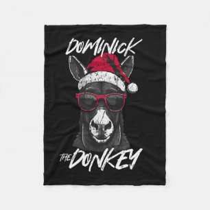 Dominick The Donkey 1  Fleece Blanket