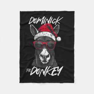Dominick The Donkey  Fleece Blanket