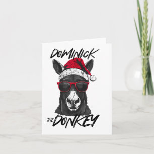 Dominick The Donkey Funny Christmas Italian Christ Card