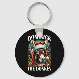 Dominick The Donkey Funny Christmas Italian Christ Key Ring