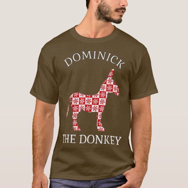 DOMINICK THE DONKEY ITALIAN CHRISTMAS T SHIRT_1 T-Shirt (Front)