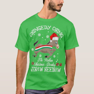 Dominickhe Christmas Donkey Italian Donkey Christm T-Shirt