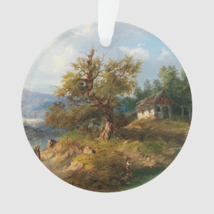 Dominik Schufried A Mountainous Landscape with...  Ornament