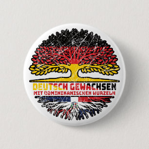 Dominikanische Republik Deutschland 6 Cm Round Badge