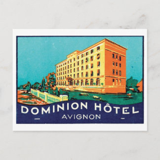 Dominion Hotel Avignon Postcard