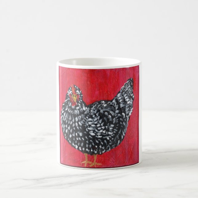 Dominique Chicken Coffee Mug (Center)