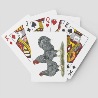 Dominique Chickens Playing Cards
