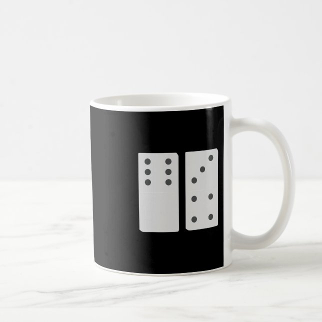Domino 67 Matching Group Funny 6 And 7 Number Tile Coffee Mug (Right)