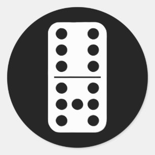 Domino 6 And 7 Matching 67 Dominos Group Costumes Classic Round Sticker