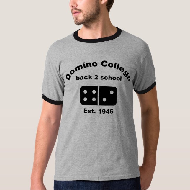 domino college T-Shirt (Front)