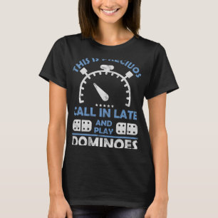 Domino Dominoes Stone Number Board Game Tile Game  T-Shirt