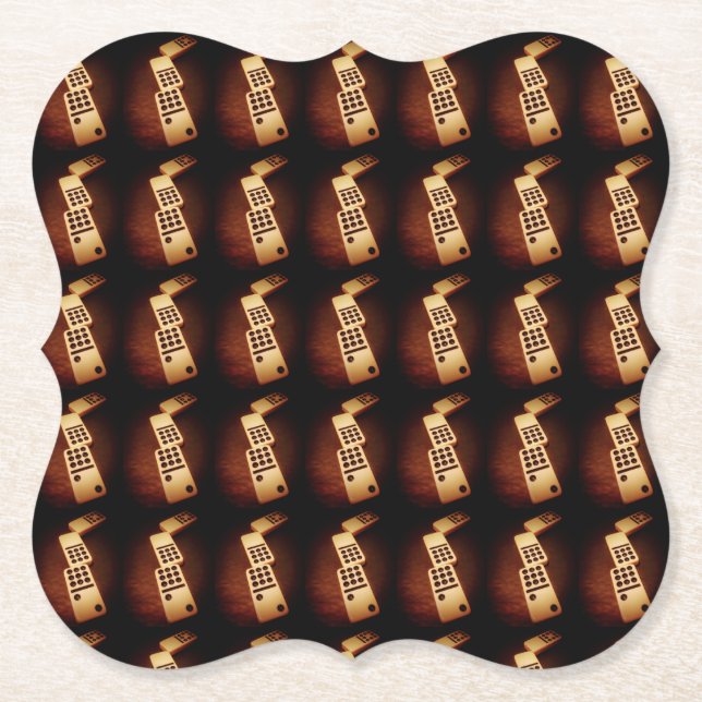Domino Effect Paper Coaster (Front)