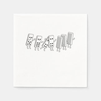 Domino Fall Dominoes Tiles Puzzler Game Gift Napkin