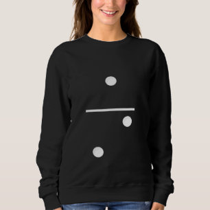 Domino Game Tile 1 2   group costume Sweatshirt