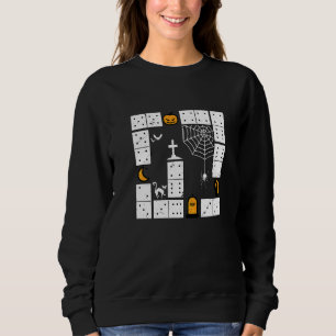Domino Halloween Dominoes Trick Or Treat Dominos G Sweatshirt