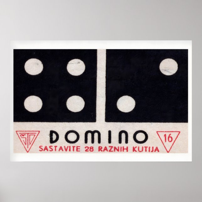 Domino - Matchbox Print - Aesthetic Wall Art (Front)
