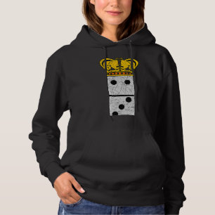 Domino Queen Dominoes Player Tile Game Hoodie