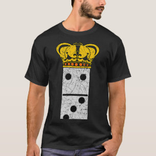Domino Queen Dominoes Player Tile Game T-Shirt