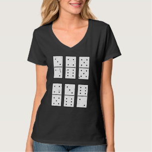 Domino Set Dominoes Game Tile Game Dominos Domino T-Shirt