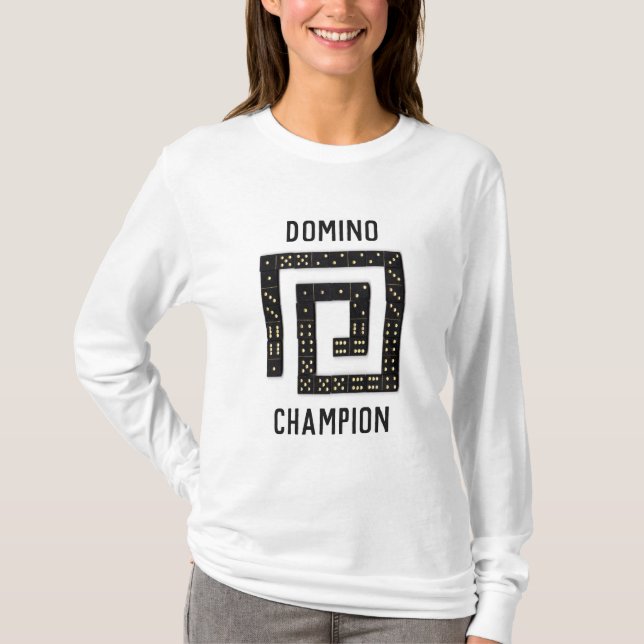 Domino Spiral Champion Long Sleeve T-Shirt (Front)