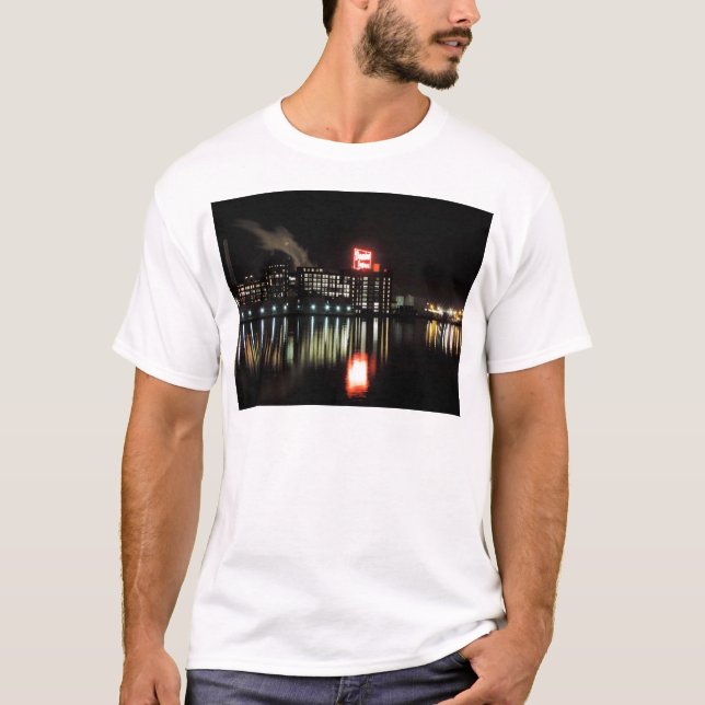 Domino Sugar Baltimore at Night T-Shirt (Front)