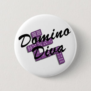 Domino T-shirts and Gifts. 6 Cm Round Badge