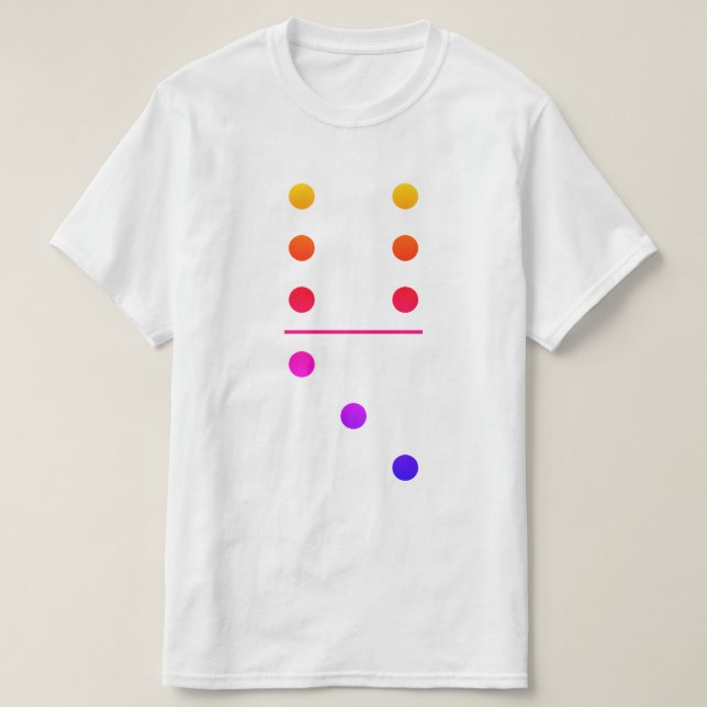 Dominoes 6-3 Group Costume T-Shirt (Design Front)