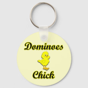 Dominoes Chick Key Ring